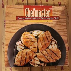 Chefmaster Smokeless Indoor Barbeque Grill - Black